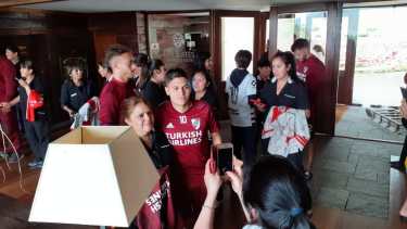 La foto con Quintero, una de las más solicitadas.