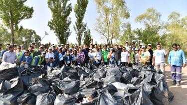 El operativo de recolección de basura  comenzó a las 6. Participaron 70 trabajadores municipales.