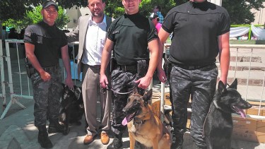 Conocé a Maguy, Máximo y Matías, los perros antinarcóticos de Río Negro