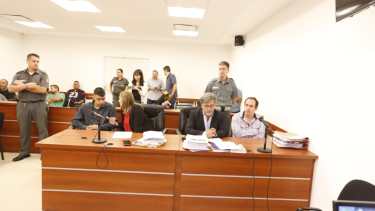 La audiencia contra los imputados por el asalto al taxista Sánchez se desarrolla en la Ciudad Judicial de Neuquén. (JUan Thomes)