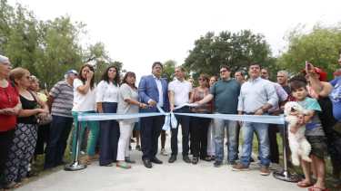 Esta mañana inauguraron las obras de refacción del balneario Albino Cotro. (Foto: Juan Thomes.-)