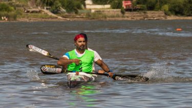 Néstor Pinta en la Regata de enero del 2020. La denuncia penal se conoció después.