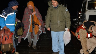 Pasadas las 22.30, lograron evacuarlo a Bariloche. Fuente: gentileza