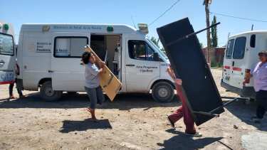 La posta sanitaria comenzó su recorrido por los barrios cipoleños. (Foto gentileza)