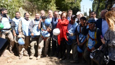Ministro de Nación prometió apoyo para la obra del colector cloacal costanero de Bariloche