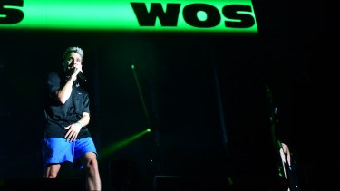 Wos se presentó en la Fiesta de la Manzana el viernes. (Gonzalo Maldonado).-