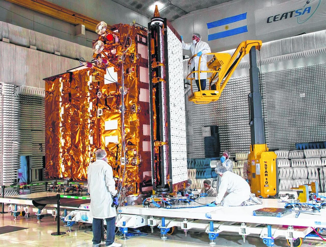 El satélite Saocom 1B es lanzado hoy al espacio. Archivo