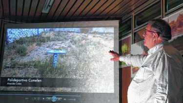 El intendente mostró el estado en el que se encuentran algunas instalaciones municipales.