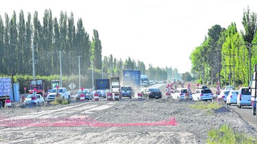 Las obras de la ruta 22, nuevamente paralizadas