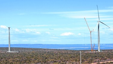 La capacidad instalada del parque éolico Vientos Neuquinos I es de 100,49 MW. (Foto: archivo)