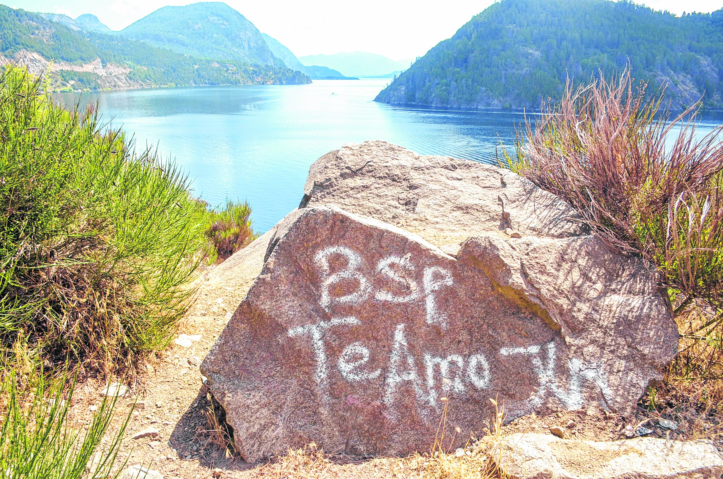 El lago Lácar y una triste postal. Foto: Patricio Rodríguez