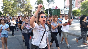 La marcha en Neuquén. Foto: Gentileza