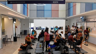 La mujer fue trasladada desde San Martín de los Andes al hospital Castro Rendón. (Juan Thomes).-