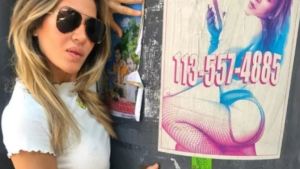 Jimena Barón quedó en el centro de la polémica sobre la prostitución por un afiche