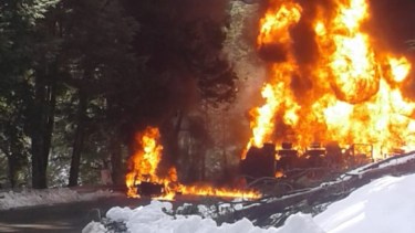 El triple choque ocurrió en una curva de la ruta de los Siete Lagos. (Archivo)