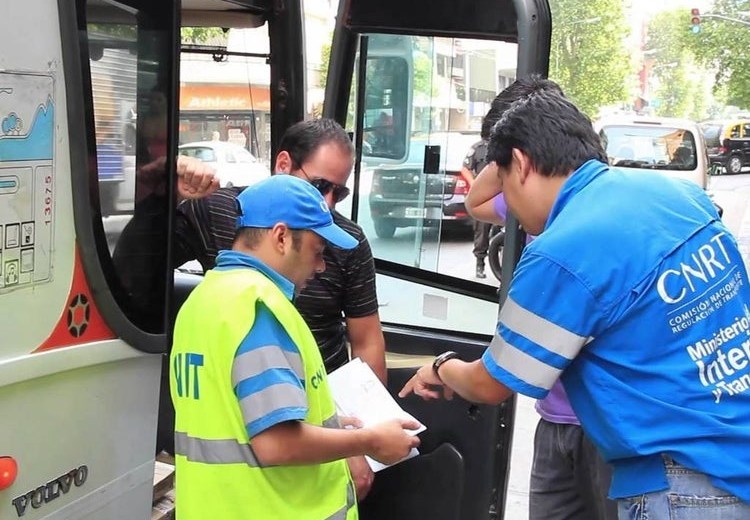 CNRT realiza controles y fiscalización del transporte. Foto: Archivo
