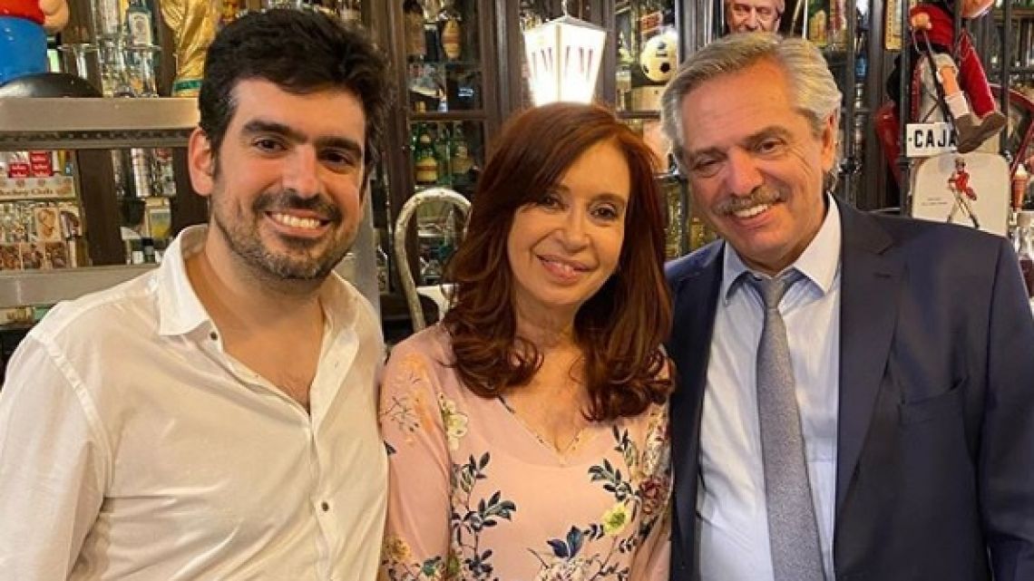 Cristina Fernández celebró su cumpleaños en un local gastronómico de Buenos Aires. 