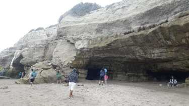 El desprendimiento se produjo en cercanías a la Primera Bajada. (foto: Gentileza Cuerpo de Guardavidas)