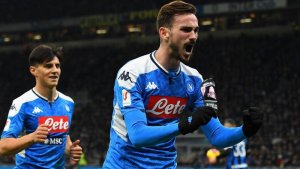 Nápoli venció 1 a 0 al Inter en la semifinal de ida de Copa Italia