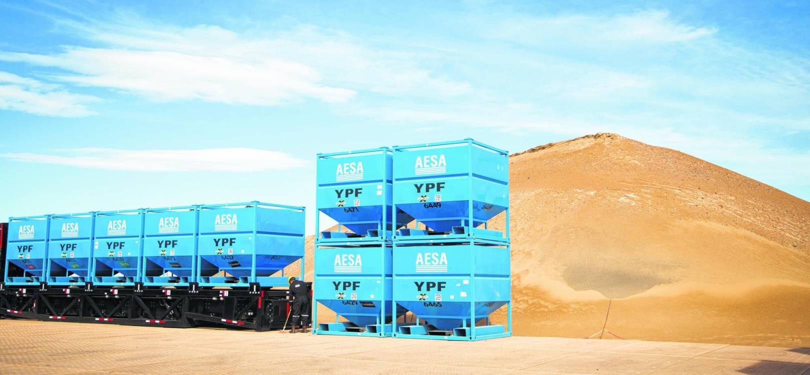 El Sindicato de Petroleros denunció incumplimientos en los contratos de 200 trabajadores de la planta de arena de YPF. (Archivo).-