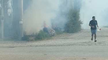Asistió una dotación de Bomberos. 