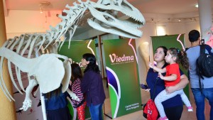 Inauguran muestra sobre dinosaurios en el Centro Cultural