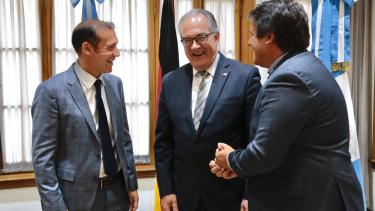 El embajador de Alemania en Argentina visitó hoy Neuquén.