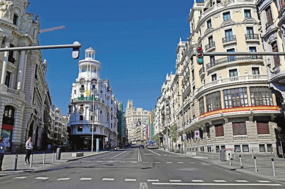 Madrid, una de las grandes capitales que ahora es ciudad fantasma. 