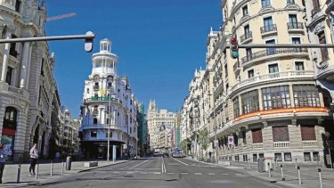 Madrid, una de las grandes capitales que ahora es ciudad fantasma. 