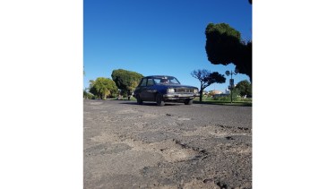 La calle Libertad presenta un alto deterioro por falta de mantenimiento. (Foto Néstor Salas)