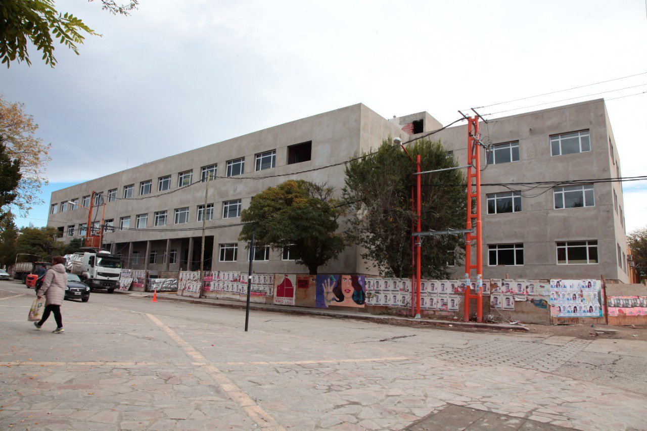 La obra de ampliación del Hospital de Zapala Foto: @OmarGutierrezOk