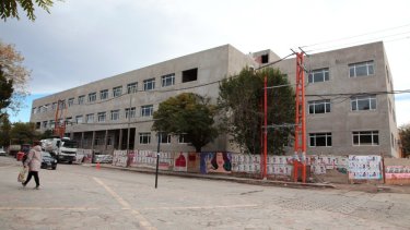 La obra de ampliación del Hospital de Zapala Foto: @OmarGutierrezOk