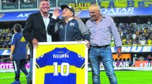Imagen de Mirá el emotivo homenaje a Maradona en La Bombonera