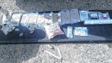 El camión con la droga fue detenido en la ruta provincial 151, en el acceso a la localidad rionegrina de Sargento Vidal, el 7 de marzo. Foto: gentileza