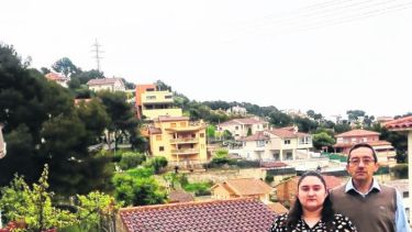 Gastón, desde su casa de Cubelles, un sitio turístico que hoy parece desierto.