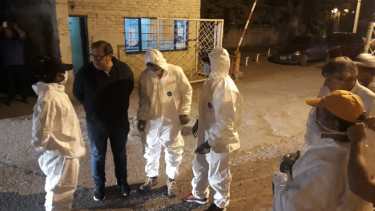 La indumentaria de seguridad fue entregada en la noche del viernes. (Foto gentileza)