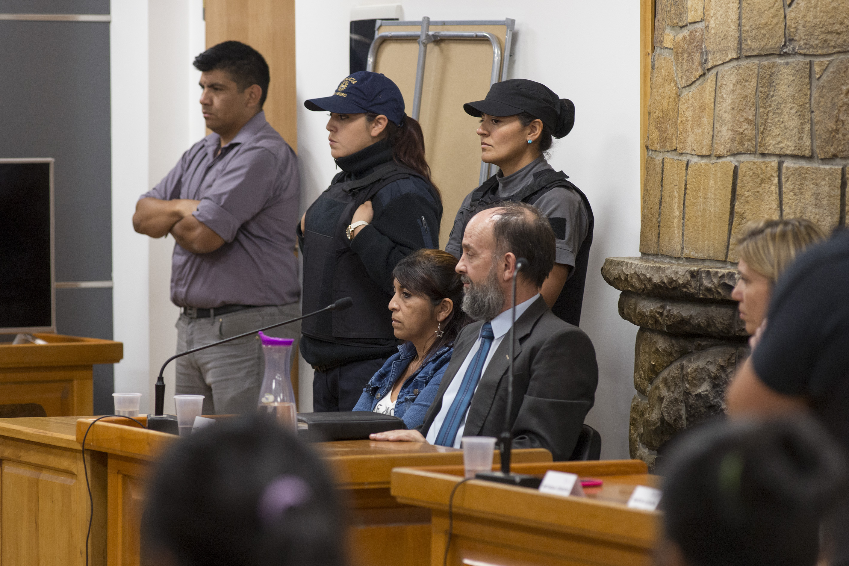 La imputada Marta Valle fue declarada esta tarde de jueves no culpable por el jurado popular. (Foto Marcelo Martínez)