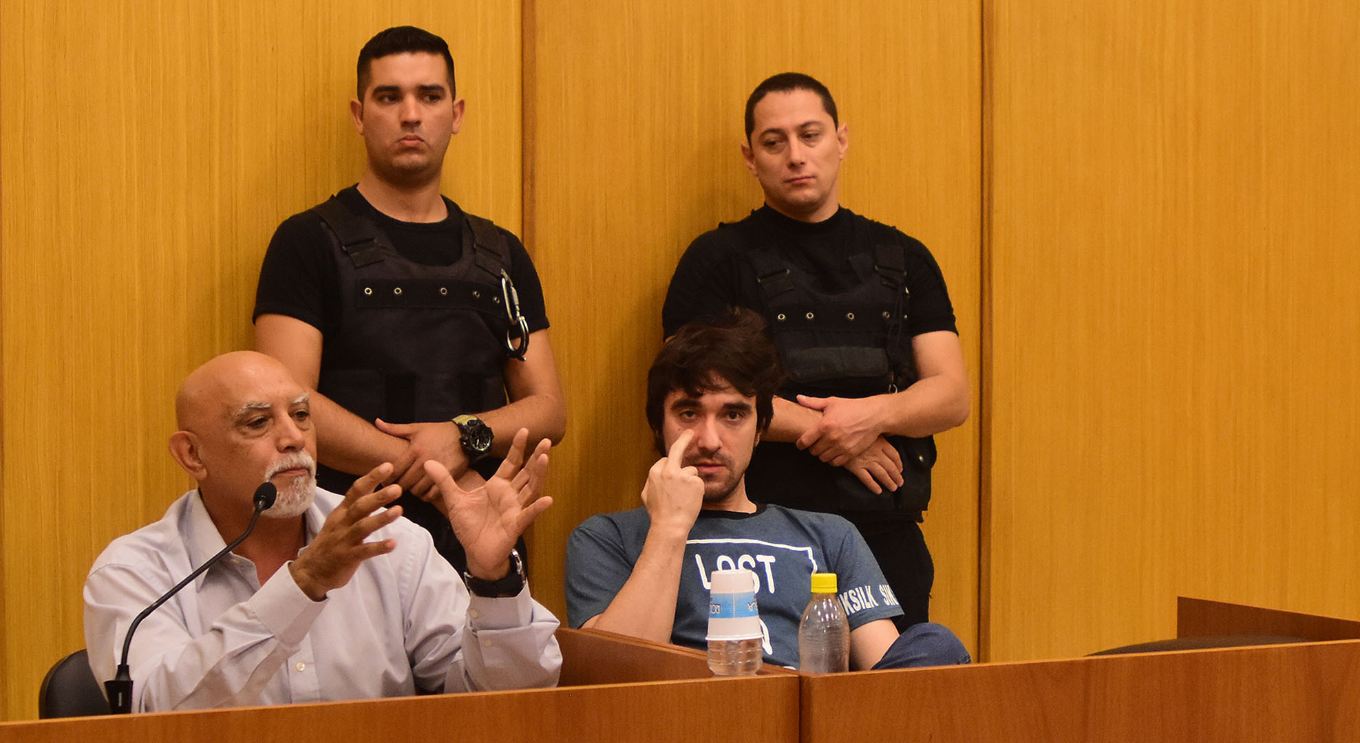 Jorge Quiroz, imputado por intento de femicidio en su juicio de cesura. Foto: Emiliana Cantera.-