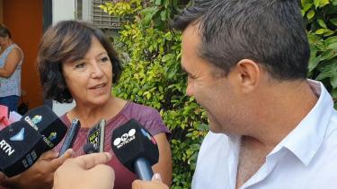 Silvia Sapag y Darío Martínez presentaron proyectos en el Congreso y, en forma previa, los mostraron en sociedad. Foto Prensa Frente de Todos