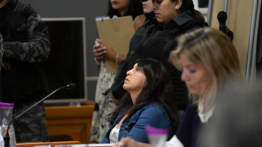 Marta Dina Valle declaró ayer ante los jurados y aseguró que es inocente. (Foto Alfredo Leiva)