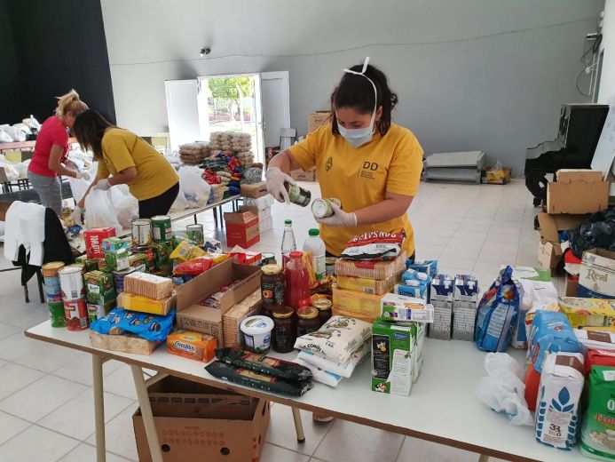 El Banco de Alimentos de Fernández Oro. (Foto gentileza)