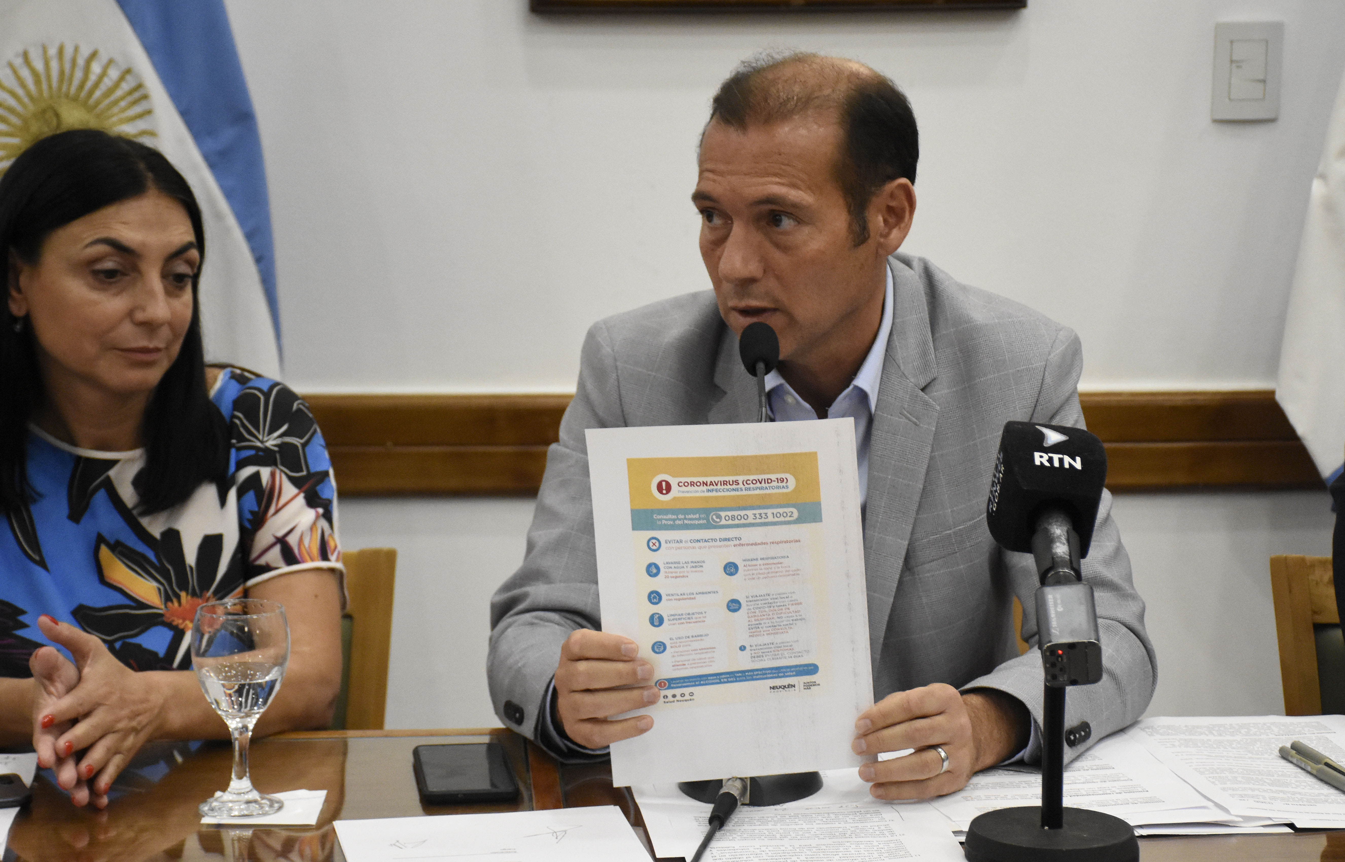 El gobernador de Neuquén, Omar Gutiérrez, declaró la emergencia sanitaria el 12 de marzo. Foto archivo: Florencia Salto 