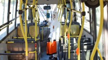 Imagen de Así desinfectan un colectivo en Neuquén por el coronavirus