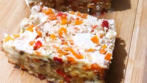 Budín de pollo y vegetales más que fácil y en pocos pasos