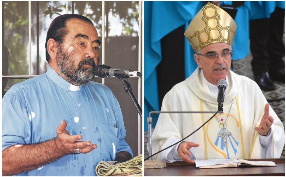 Este año, Cuenca cumplirá 10 años como obispo del Alto Valle. Ruffinoni es obispo emérito en Brasil. Lleva 50 años en el clero. 