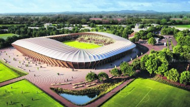 El complejo será construido íntegramente con madera y utilizará energías renovables.