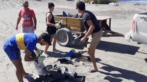 Juntaron más de una tonelada de basura en Bahía Creek