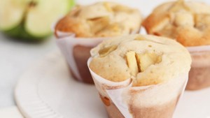 Muffins con manzanas caramelizadas