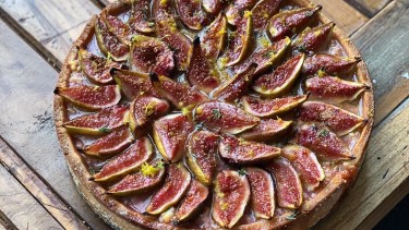 Torta de ricota e higos