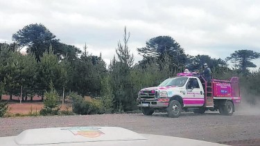 Los bomberos de Villa Pehuenia reclaman que las rutas están en estado de "abandono".  Foto: Archivo